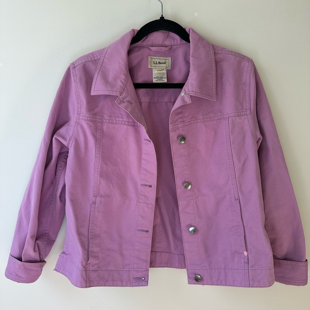 Purple L.L. Bean Jean jacket